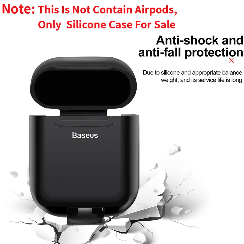 Роскошный беспроводной зарядный чехол Baseus, аксессуары для airpods, силиконовый защитный чехол для Apple Airpod Air Pods Pod Coque Funda