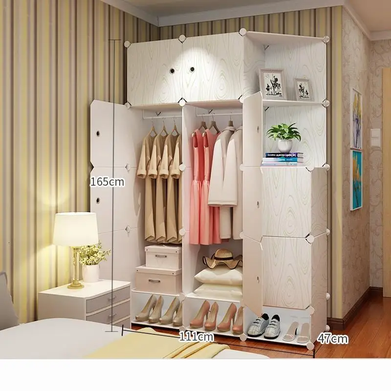 Armadio Guardaroba Armario Tela Ropero Mobile Placard Rangement мебель для спальни шкаф Mueble De Dormitorio шкаф - Цвет: MODEL F