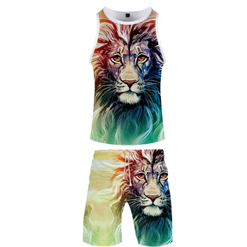 

Painting Style 3D Printed Fashion Two Piece Set Summer Baseball Tank Tops+Beach Shorts 2020 Hot Sale Casual Streetwear Clothes