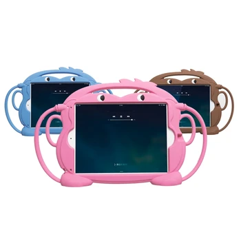 

Kids Shockproof Case For Ipad 9.7 2017 2018 Air 2 1 Pro 9.7 Children Cartoon Monkey Soft Silicone Protect Case Stand Cover