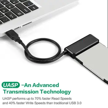 

45CM USB 3.0 To Sata 3 2 1 Adapter Converter Cable SataIII To USB3.0 For 2.5" 3.5" inch Sata III II I HDD SSD Hard Disk Drive