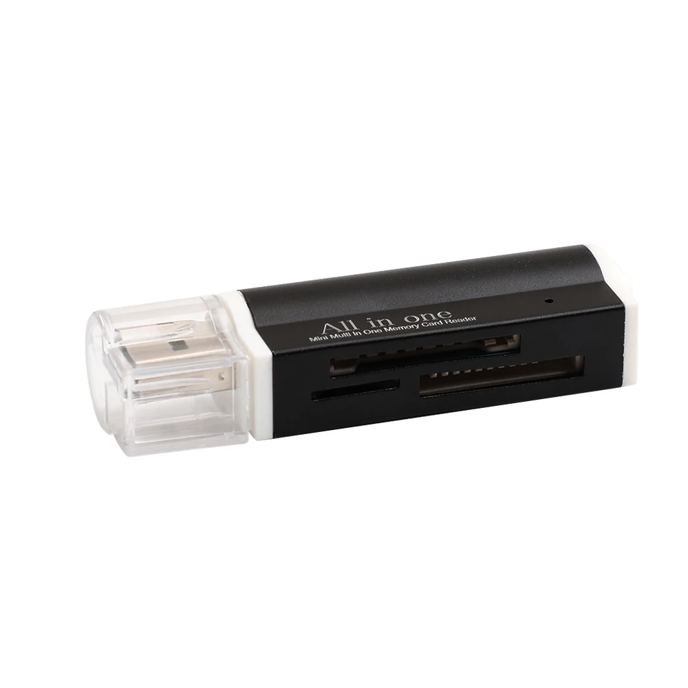 

Micro USB Card Reader USB2.0 Mini Multi In One Memory Card Reader Support TF Card Recorder Phone Storage Card Rotatable