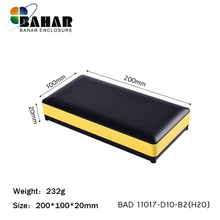 Алюминиевый корпус настольный алюминиевый корпус ABS Корпус для электроники проект чехол экструдированный алюминиевый корпус