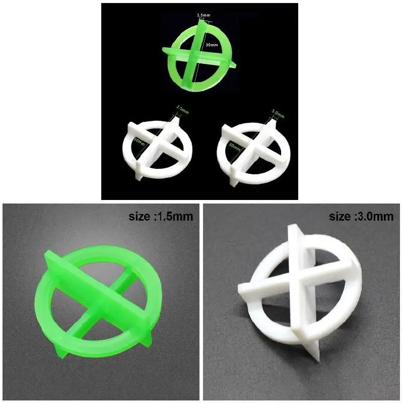 Tile spacers tile leveling clips tile leveling tools 100pcs Construction Tools Tile Spacers Cross Tile Leveling System Recyclable Wedge Locator For Floor Gap Leveling System