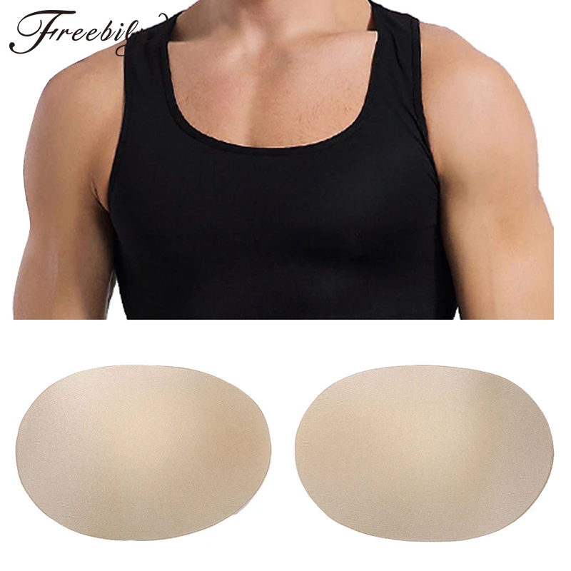 

Men's Padded Underwear Chest Muscle Enhancers Self-Adhesive Invisible Soft Chest Muscle Push-up Pads Enhancers for Men