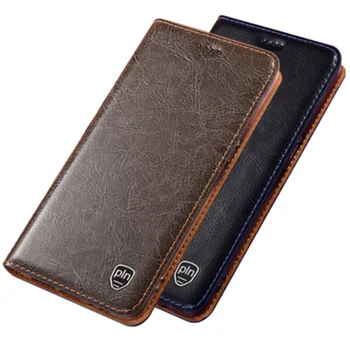 

Genuine leather magnetic flip cover card holder for Huawei Maimang 8 cell phone case for Huawei Maimang 7 holster cover coque