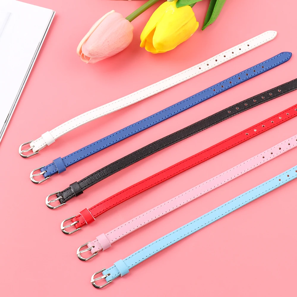 Mini Doll Waist Belt for Bjd Doll Clothes Bag Artificial Leather Belt Handmade DIY Accessories Long 20cm Width 5/8mm doll accessories doll clothes accessories