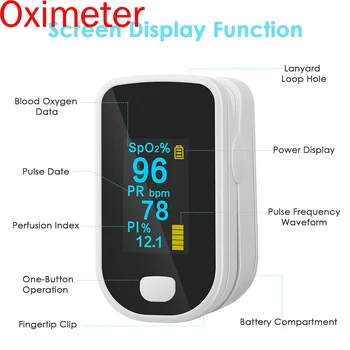 

Oximeter Low Battery Voltage Indication Measuring Spo2 And Heart Rate Measuring Blood Oxygen Saturation