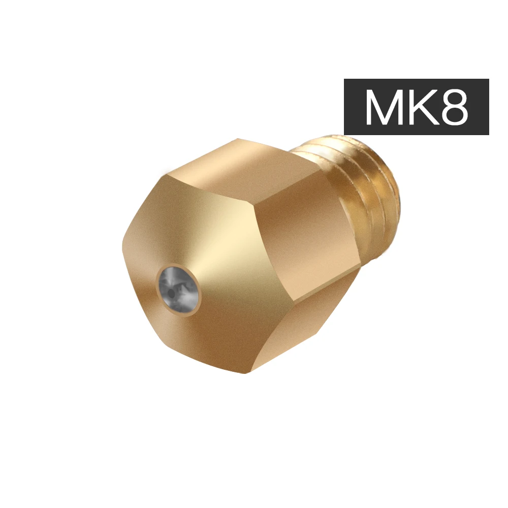 MK8 Sapphire Nozzle 1.75mm Nozzles 0.4mm High Temperature Brass For PETG ABS PET PEEK NYLON PRUSA I3 ENDER-3 CR10 MK8 Hotend