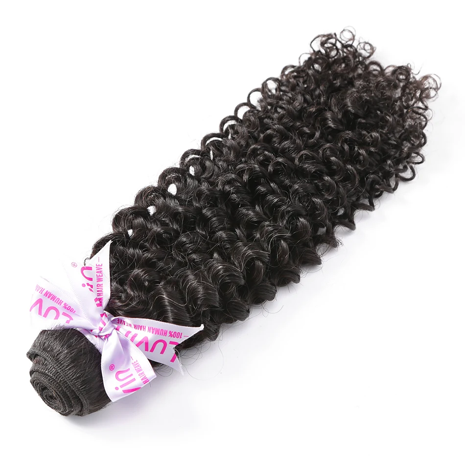 Luvin OneCut Волосы Кудрявые кудрявые 8-30 монгольские волосы Remy натуральные кудрявые пучки волос натуральный цвет