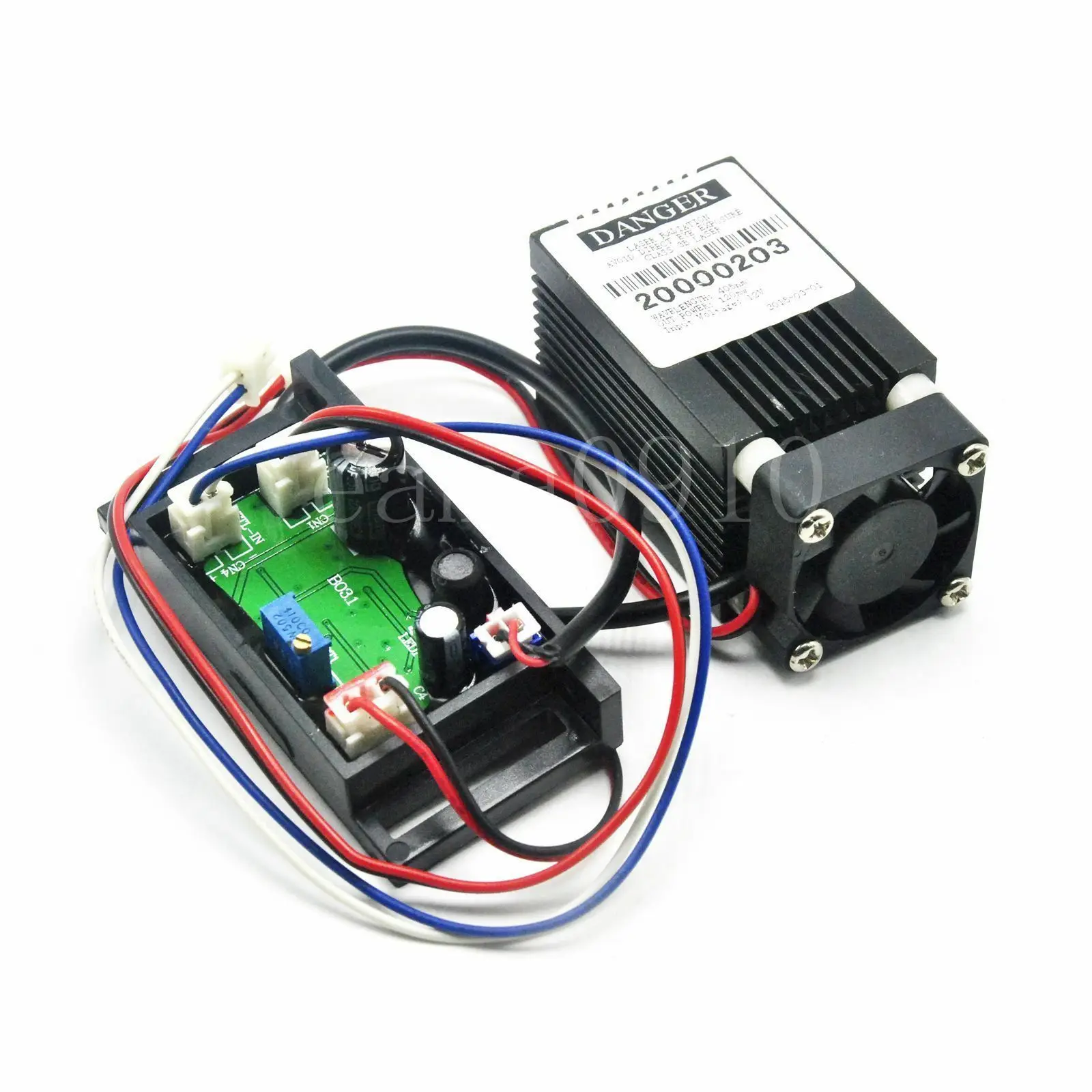 

Focusable 450nm 50mW Blue Laser focus Point Dot Module 33*50mm