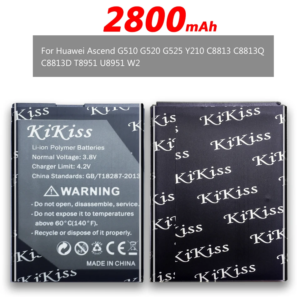 Аккумулятор 2800 мАч для Huawei Ascend G510 G520 G525 Y210 Y530 C8813 C8813Q C8813D W2 U8951 T8951 мобильный телефон