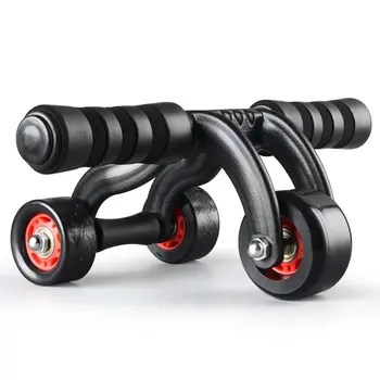 

three wheels Ab Abdominal Exercise Roller With Extra Thick Knee Pad 0ML Mat Body Fitness Training Machine Ab Wheel Gym Tool