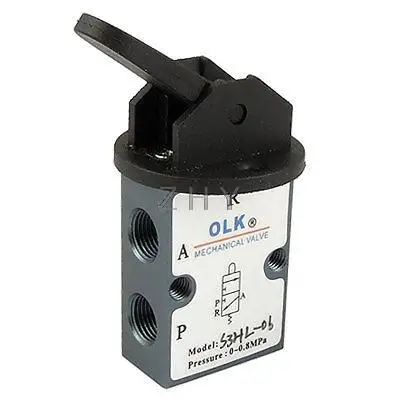 

2 Position 3 Way Manual Solenoid Mechanical Valve New