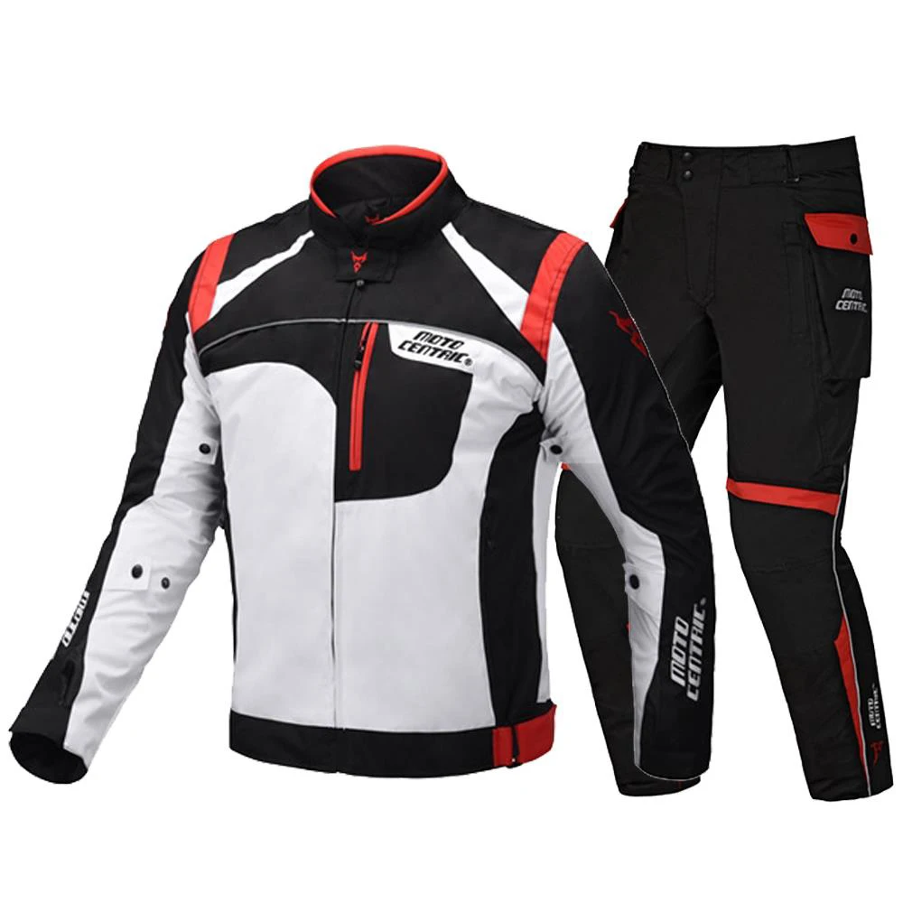 Red Set Мотоциклетная куртка, мотоциклетная куртка, водонепроницаемая бронежилет для езды, гоночная куртка, мотоциклетная одежда, мотоциклетная защита для мужчин - Цвет: Red Set