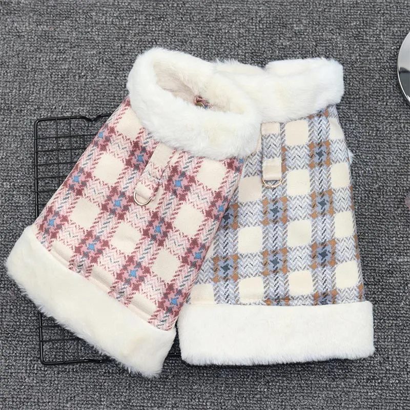 Winter Dog Clothes Warm Puppy Outfit Fashion Pet Clothing With Buckle For Dogs Coat Jacket Soft Puppy Outfit Chihuahua Dog Coat