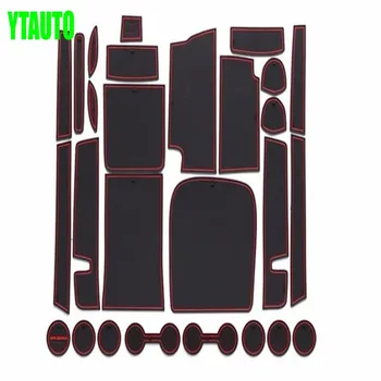 

Non-slip Interior door pad cup mat door gate slot mat for Toyota Sienna 2015 2016,27pcs/lot