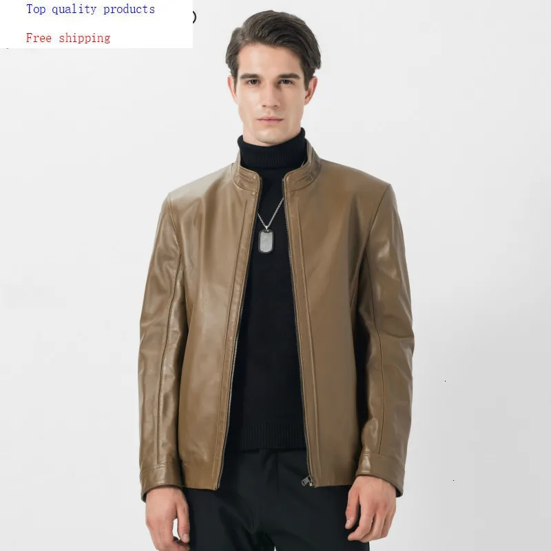 Real Genuine Leather Jacket Men Spring Autumn Leather Coats Men Spring Autumn Motorcycle Leather Jackets 16136 KJ2994 Real Genuine Leather Jacket Men Spring Autumn Leather Coats Men Spring Autumn Motorcycle Leather Jackets 16136 KJ2994