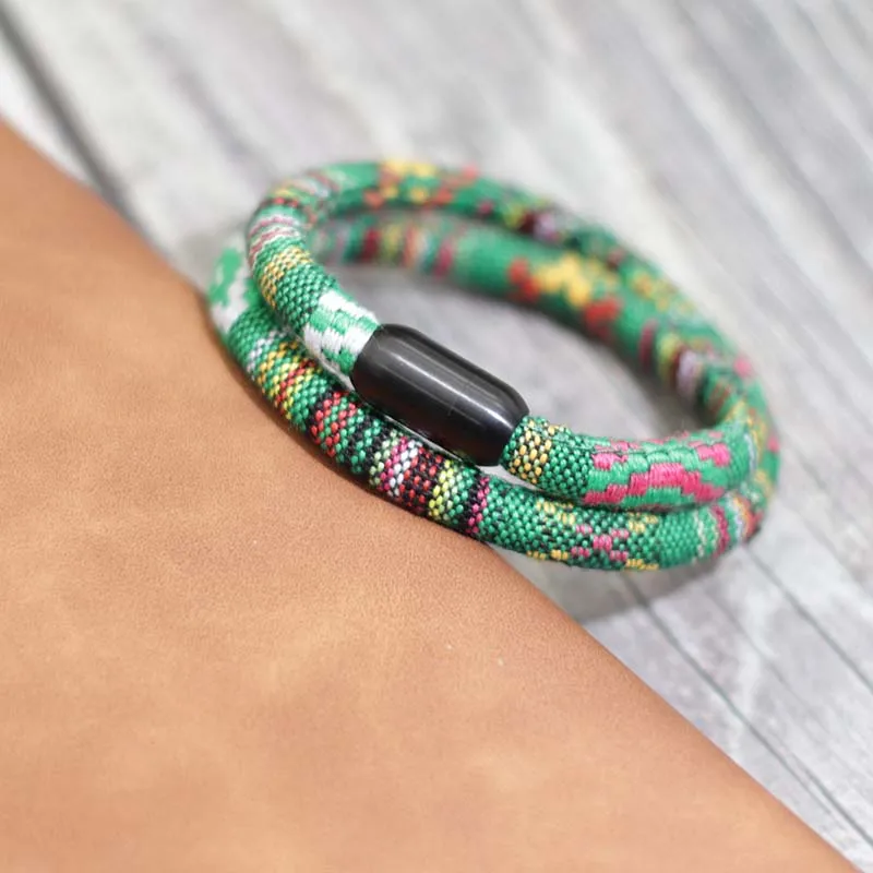 Stainless Steel Boho Rope Bracelet for Men