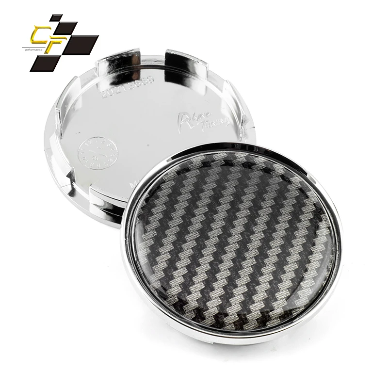 1pc 63mm 57mm Carbon Fiber Emblem Hubcaps Car Wheel Center Cover For Rims Auto Tuning Universal Hub Caps For Alloy Wheels