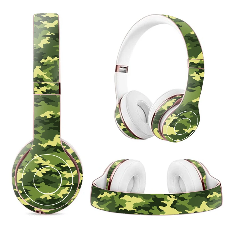 Ultra thin Protective Wrap Cover Sticker Vinyl Decal Headphone Skin for Beats Solo 2 3 Wireless Headphone