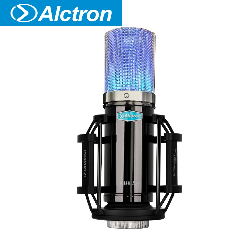 Alctron CM6lite имеет светодиодный индикатор в сетке, большой мембранный конденсаторный микрофон