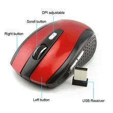 800/1200/1600 Точек на дюйм высокое Разрешение беспроводной компьютер ноутбук мыши Горячая 2,4 ГГц Беспроводной оптический Мышь USB приемник