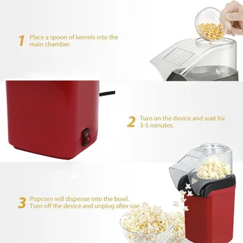 

Mini Electric Corn Popcorn Maker Machine Household Home DIY Popper Children Gift HUG-Deals