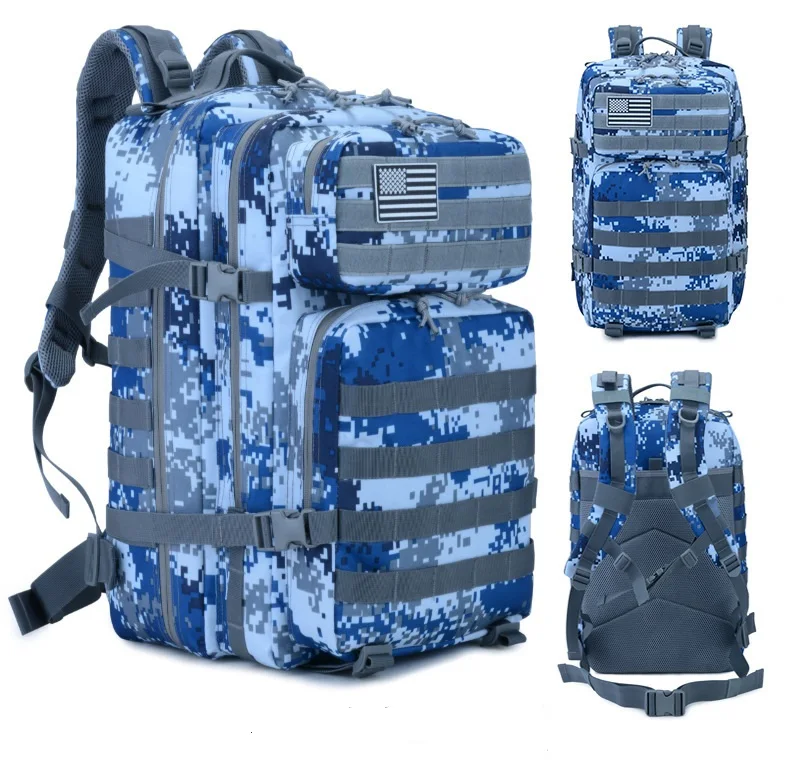 

Men Tactical Backpack 45 Liters Army Military Backpack Hunting Large Capacity Travel Waterproof Rucksack Tourist Bug Out Bag