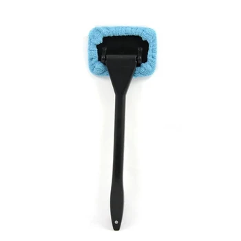 

Car wash brush Microfiber powerful Car Glass Windscreen Cleaner Brush Rain Fog Wiper Long Handle Used for moisture fog