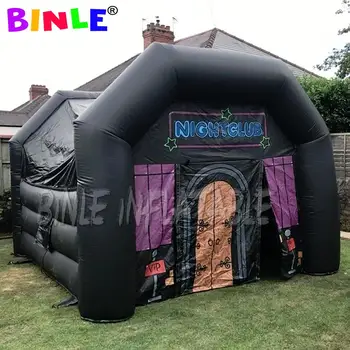 Online Customized Oxford Rectangle Inflatable Night Club,inflatable Pub Tent,VIP Inflatable Party Room With Air Blower For Disco Dance