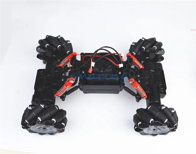 New Omni-directional Smart Car Chassis Universal Wheel with Cover Four Wheels Drive for Toys Car Model
