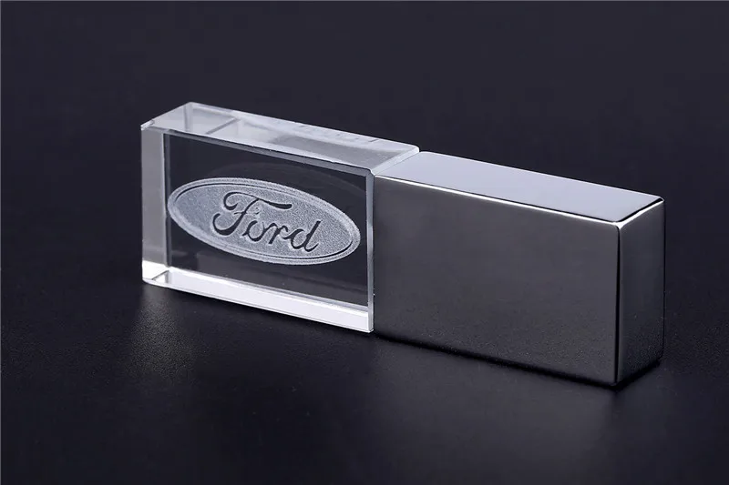 JASTER Ford kristal+ metalen USB флеш-накопитель 4 ГБ 8 ГБ 16 ГБ 32 ГБ 64 ГБ 128 Гб внешний Opslag карта памяти u диск