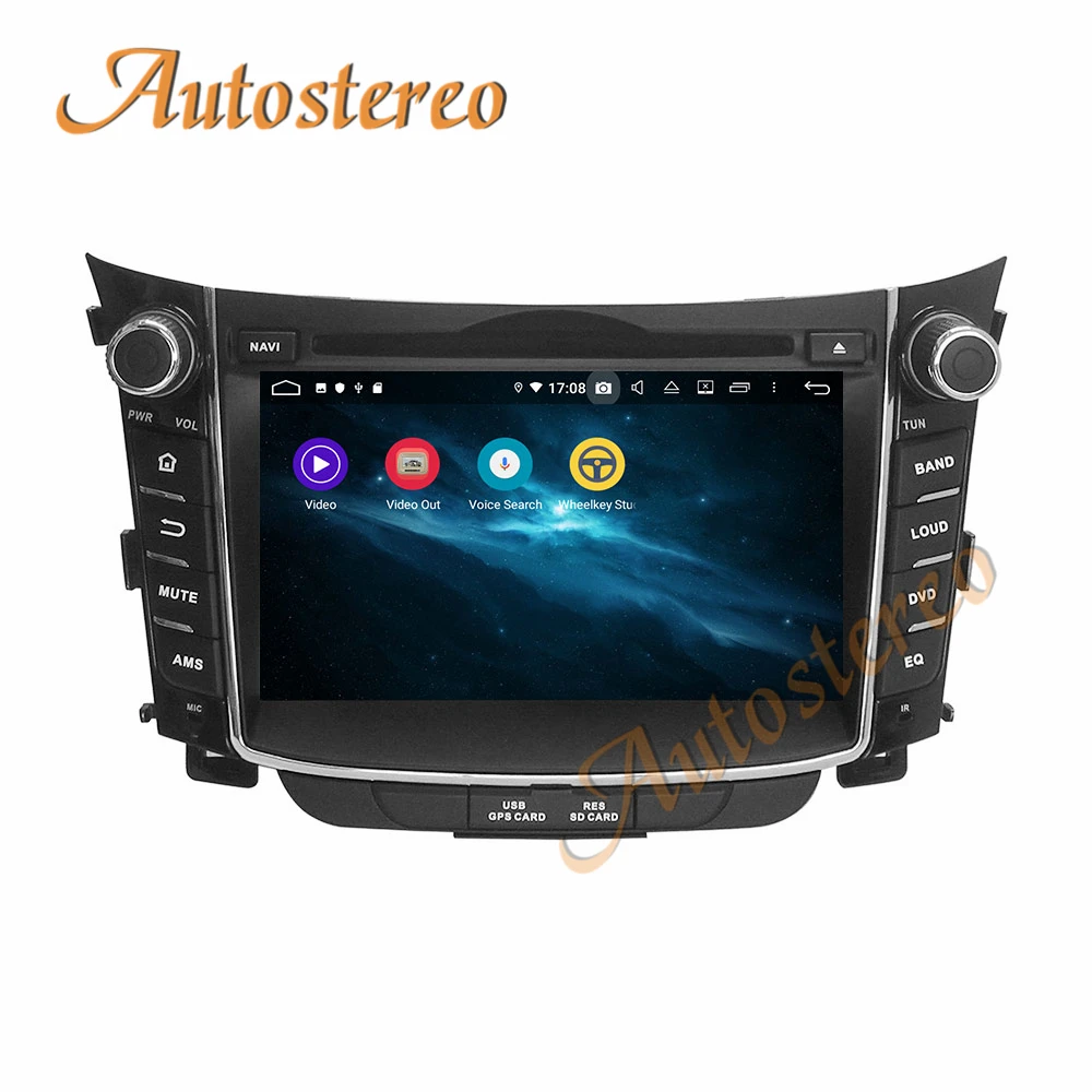 Автомобильный DVD плеер Android 10 PX5/PX6 GPS навигация для Hyundai I30 Elantra GT 2012 2016 авто радио