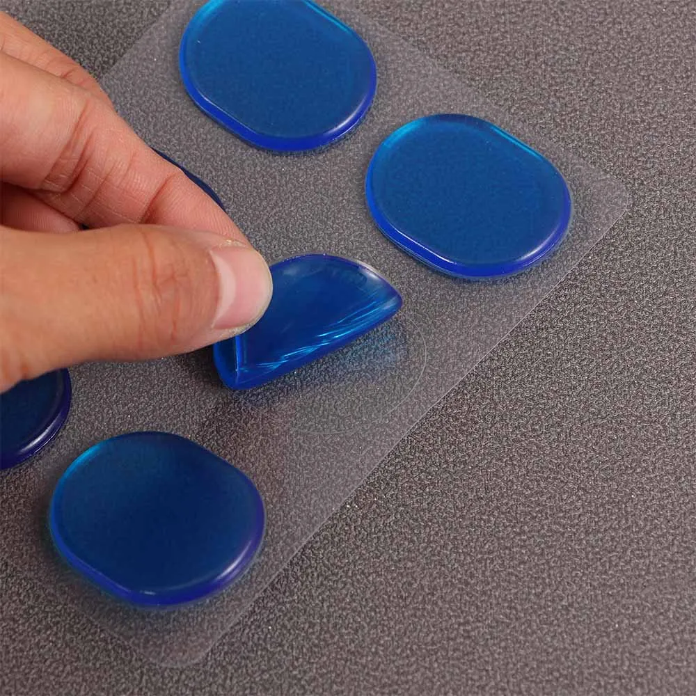 Silicone Drum Mute Pads Drum Damper Shock Absorbing Pad Transparent Percussion Instrument Accessories 6 PCS drum replacement parts