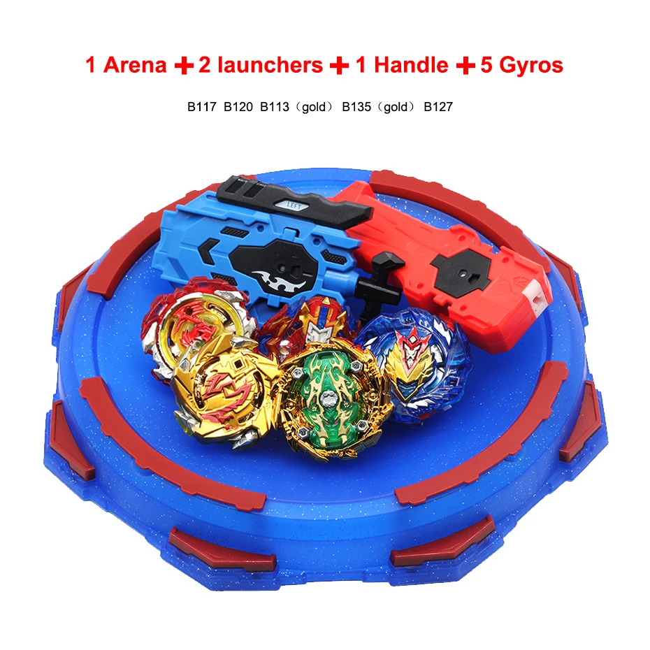 TAKARA TOMY Beyblade Arena fusion of Metal Avec Lanceur Beyblade explosion с пусковой установкой детские игрушки - Цвет: 5pcs set 03