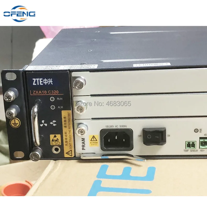 zte C320 OLT шасси+ 1* SMXA+ 1* коляска+ 1* GTGO 8 портов GPON B+ C++ деловая плата AC+ DC Блок питания OLT