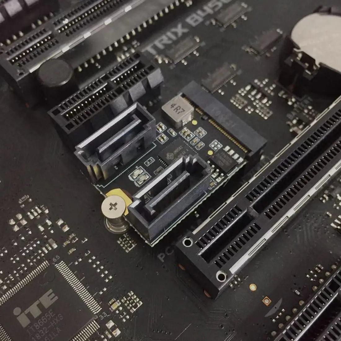 Бесплатная карта адаптера драйвера для M.2 Ngff Sata3 A + E ключ 2 портов SATA 6Gbp/s PCIe 3 0 шина
