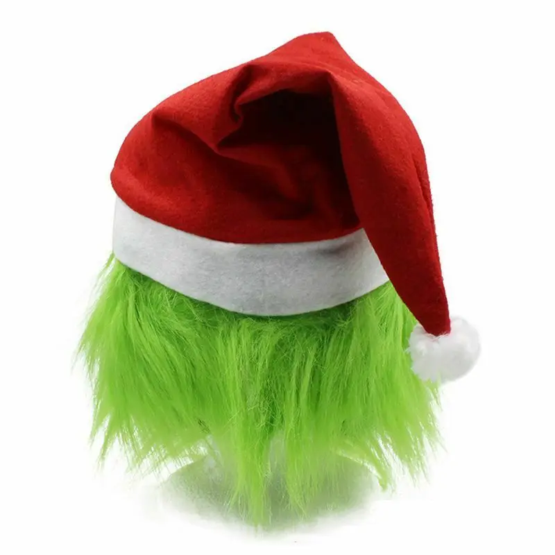Wacky Grinch шаль Рождественские ролевые Вечерние Маски взрослый костюм Grinch маски