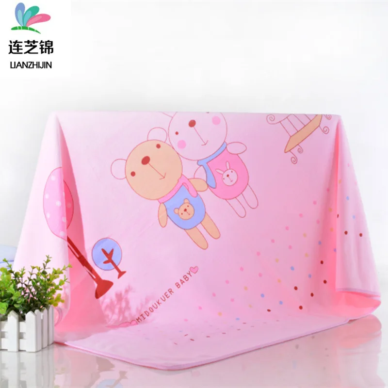 

Gaoyang Baby Shop Children Baby Bath Towel Thick Hair Drying Towel Printed Children's Quilt Soft Absorbent