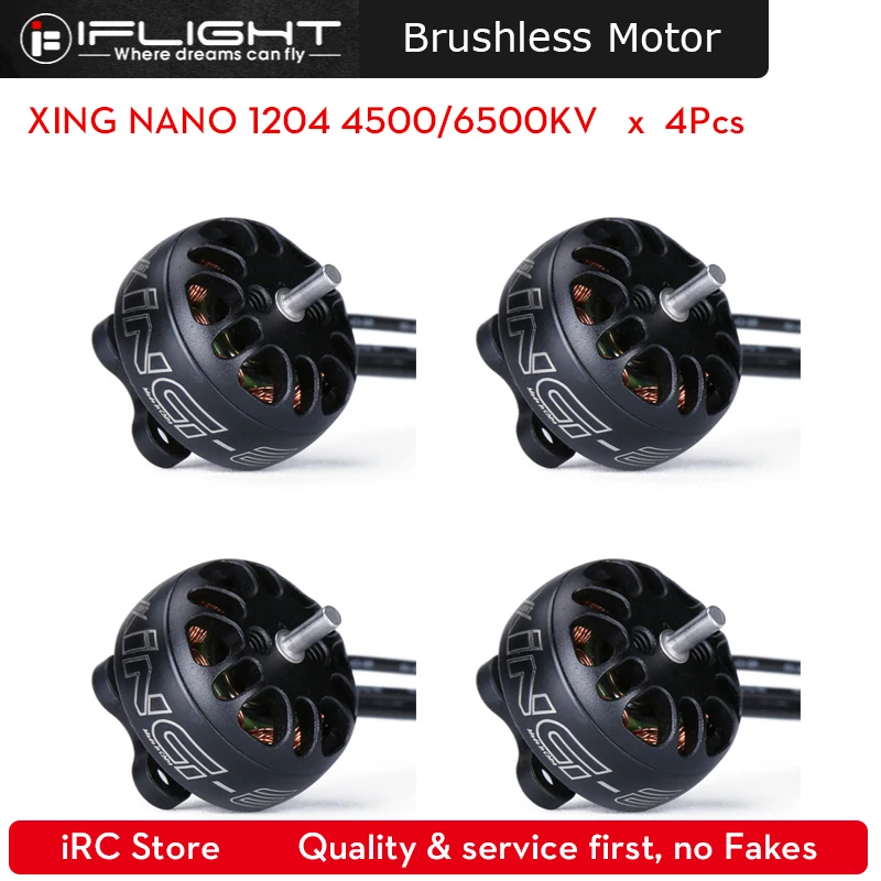 iFlight XING NANO 1204 4500/6500KV Brushless Motor 2-4S lipo Battery 3 inch propeller for FPV Racing Drone | Игрушки и хобби