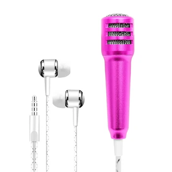 

Professional Mini K Song Recording Mic Microphone with Earphones for Phone Computer UY8
