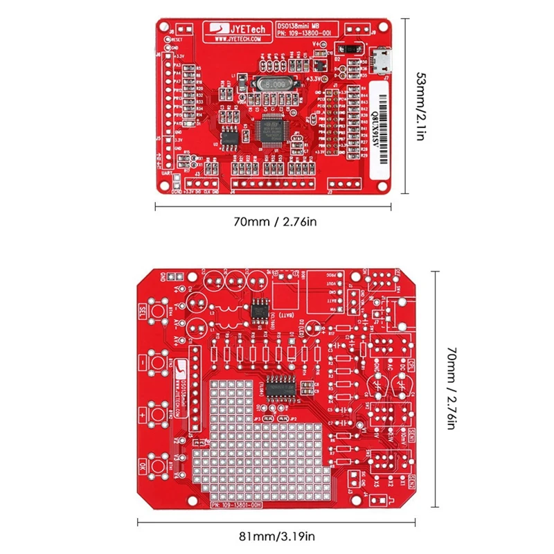 ABKT-Dso138 13805K мини цифровой осциллограф Diy Kit Smd части предварительно припаянный электронный Обучающий набор осциллографы