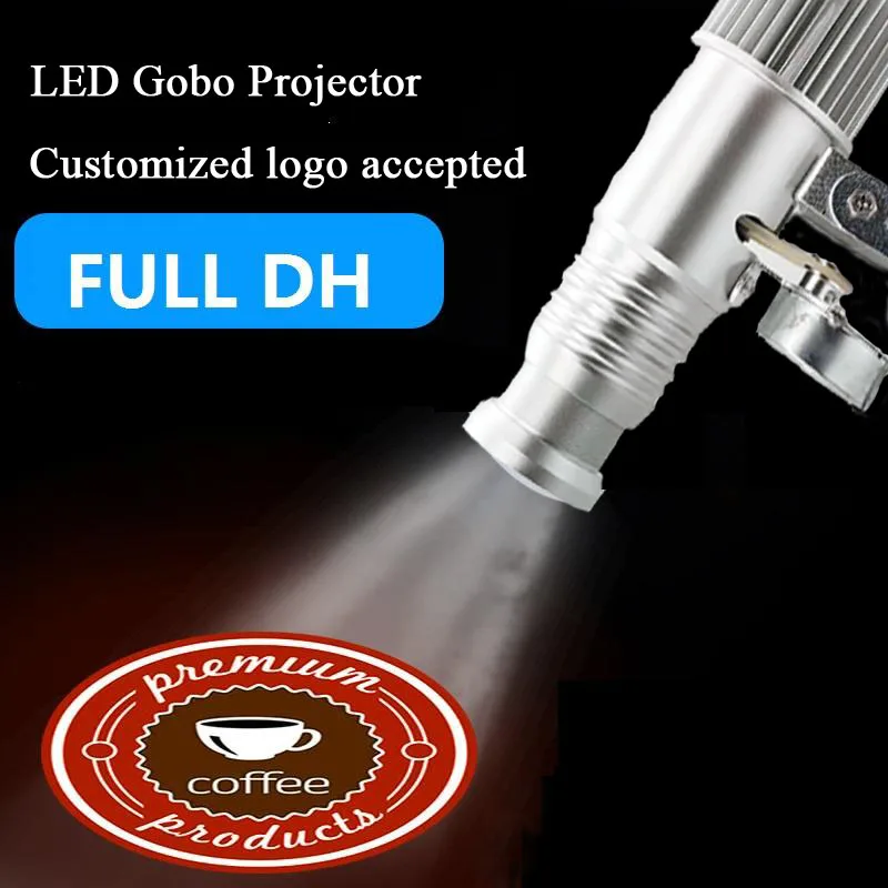 Tanie Własne Logo obrotowy obraz lampa projektora HD wodoodporna zewnętrzna ściana