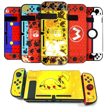 

Nintendoswitch Colourful Protective Hard Crystal Case Removable Cover Skin for Nintendo Switch NS Console & Joy-con Accessories