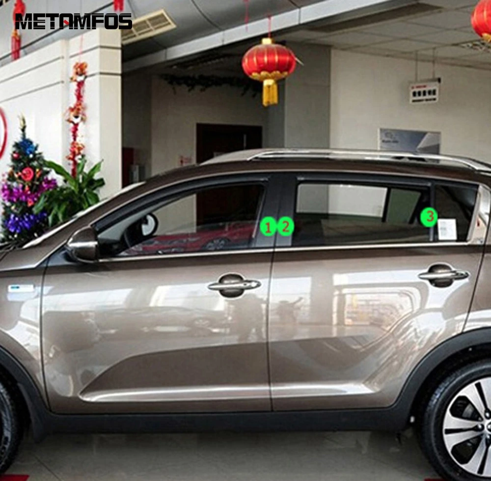 Для Kia Sportage R 2010 2013 2014 оконная стойка B C молдинг отделка Декоративная полоса из