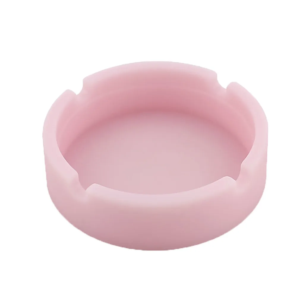 Silicone Ashtray Glow In The Dark Luminous Soft Ashtray For Smoking Cigarette Cigar Weeds Accessories For Home Desk