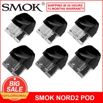 

SMOK 3pcs nord 2 Empty Pod Vape Pod Kit Vaporizer Cartridge 4.5ml RPM Pod and Nord Pod Empty Atomizer For E Cigrette nord 2