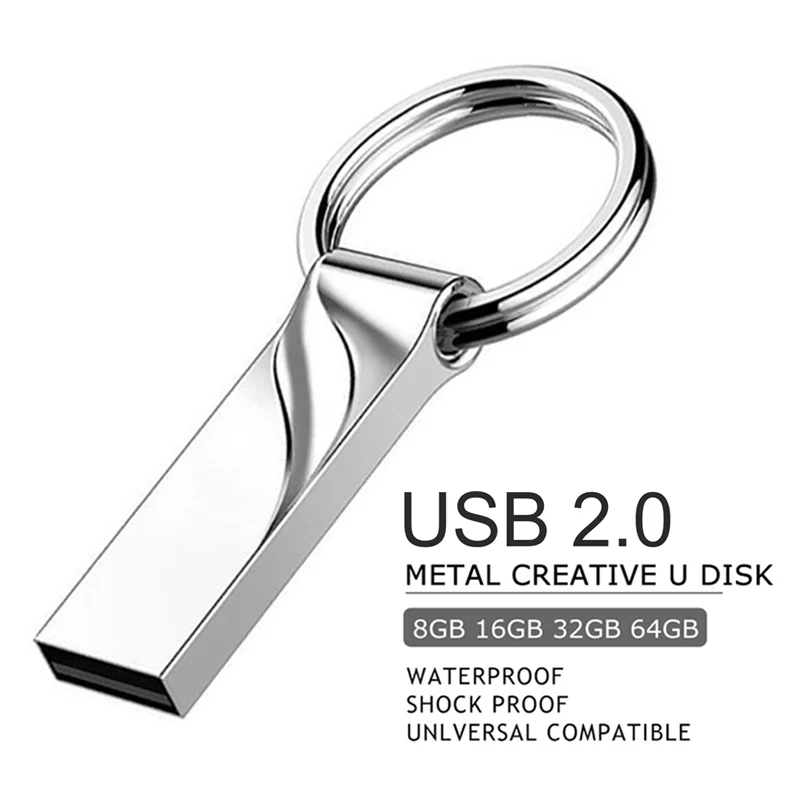 Металлический флеш-накопитель 2 0 32 Гб Usb 128 ГБ карта памяти 64 16 8 высокоскоростной