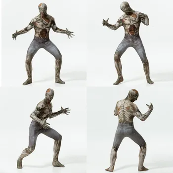 

2020 Men Halloween Unisex Scary Anime Cosplay Costumes Jumpsuit Carnival Horror Women Zombie Ghost Role-playing Tights Clothing